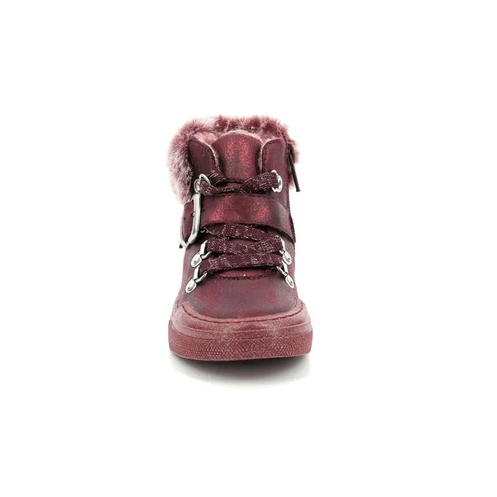 Boots - Mod 8 - Arisnow - Bordeaux métallisé - Synthétique - Zip-4