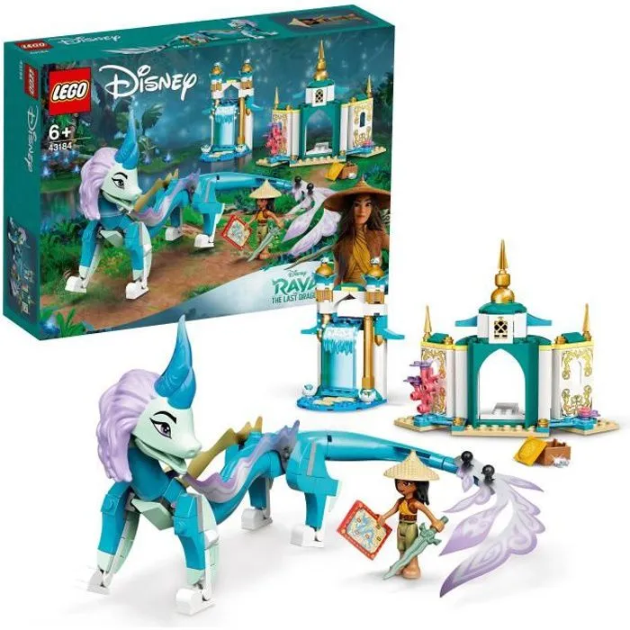 LEGO® Disney Princess 43184 Raya et le dragon Sisu, Idée Cadeau, Jouet pour Enfant de 6 Ans et + avec Figurine-0