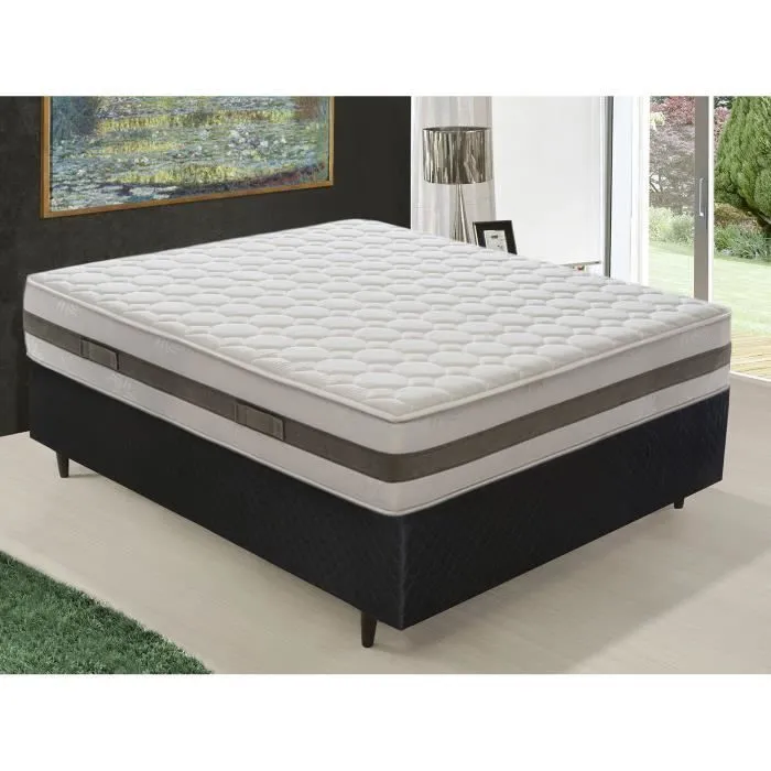 Matelas Memory Foam - hauteur 28 cm - mémoire 7 cm - orthopédique 140 x 190 cm-0