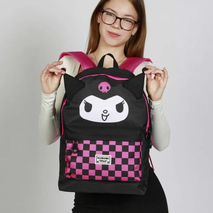 Sac à dos - Kuromi - Chess - Noir - Taille Unique - Ripstop résistant à l'eau-2