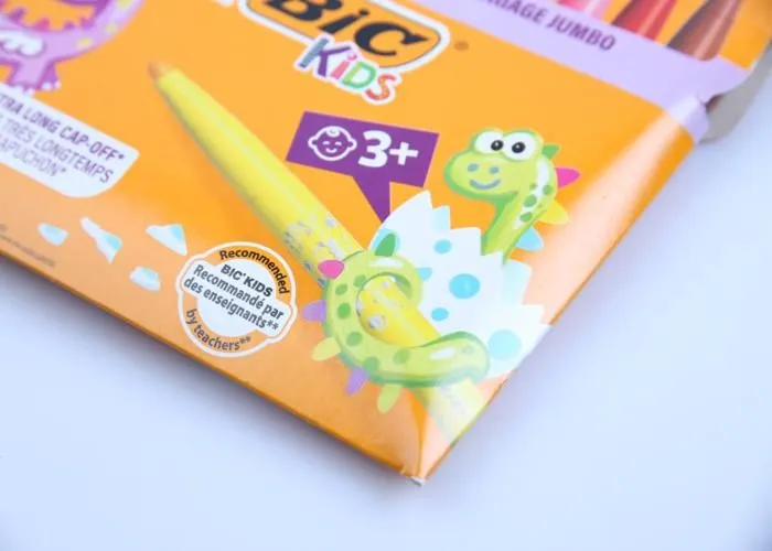 Feutre - BIC KIDS - 594 - Pochette de 12 - Pointe extra large - Couleurs assorties-2