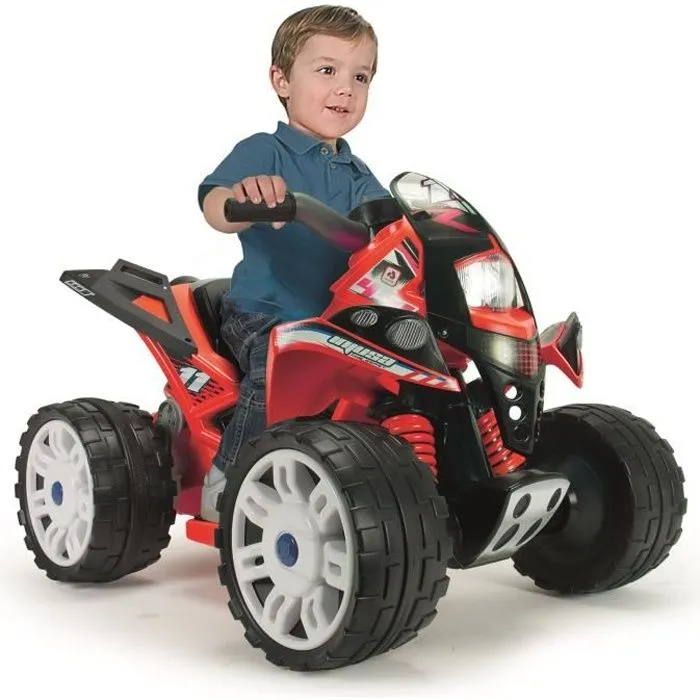 Quad électrique pour enfant INJUSA - The Beast - Rouge - 12V - Grandes roues-0