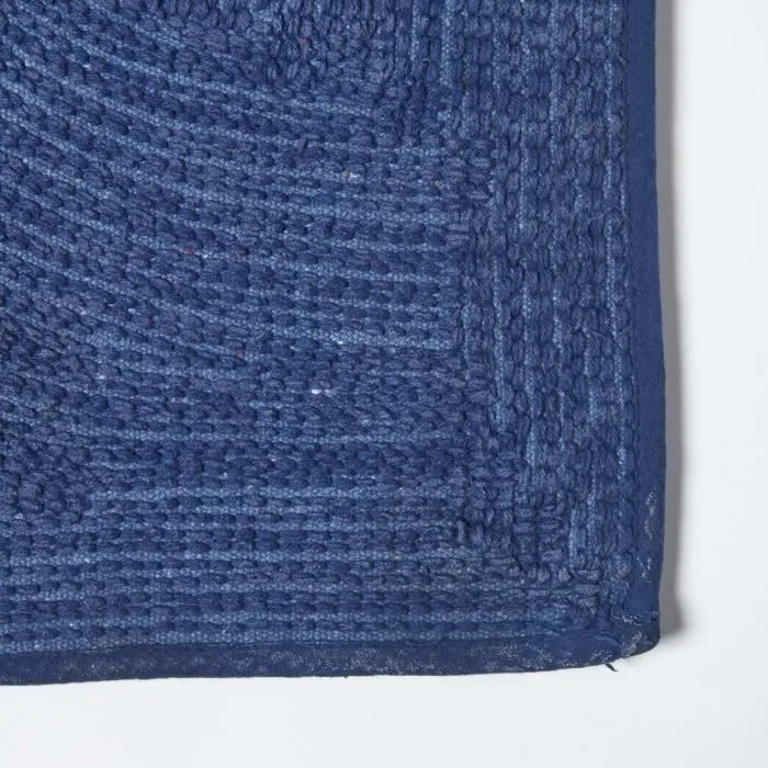 Tapis de bain pur Coton haut de gamme 2 pièces Bleu Roi-3