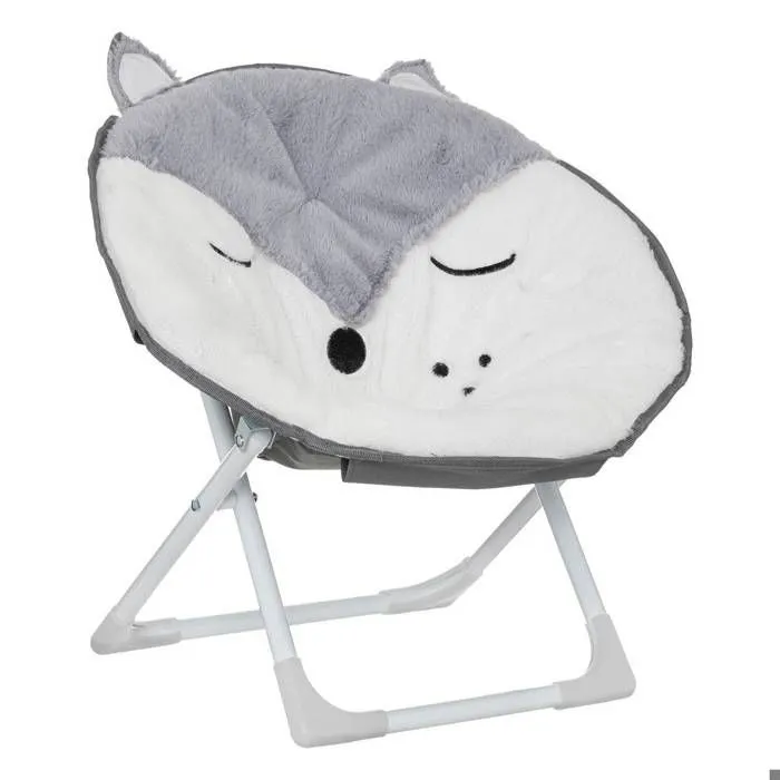 Fauteuil pliant "Renard" 40x23cm blanc - Blanc - Atmosphera createur d'interieur-0