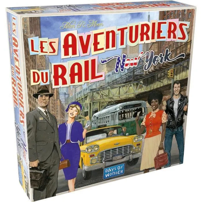 Les Aventuriers du Rail : New York - AC-DÉCO - Jeu de société - 8 ans et plus - 2 à 4 joueurs - 10 à 15 minutes-0