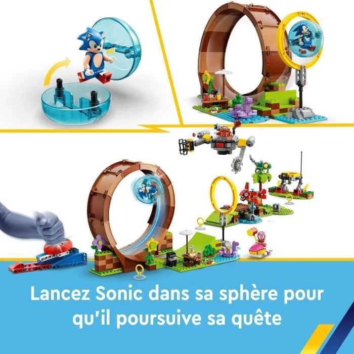 LEGO® Sonic the Hedgehog 76994 Sonic et le Défi du Looping de Green Hill Zone, Jouet pour Enfants avec 9 Personnages-4