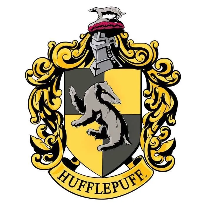 Blason en carton Maison Poufsouffle Poudlard Harry Potter 61X48 CM-1