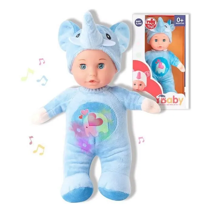 Poupée Reig Eléphant Bleu Jouet Peluche (30 cm)-0