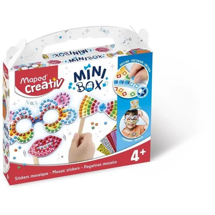 MAPED CREATIV - Mini Box - Stickers Mosaique Photobooth à construire pour enfant de 4 ans et plus-3