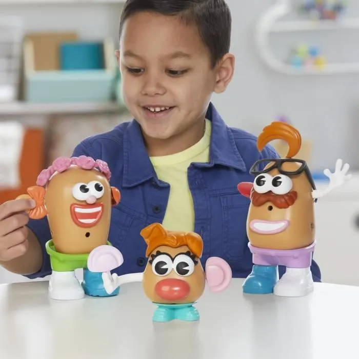 Potato Head Méga patate coffret avec 42 pièces dont une boîte de rangement, jouets préscolaires créatifs pour enfants, dès 2 ans-6