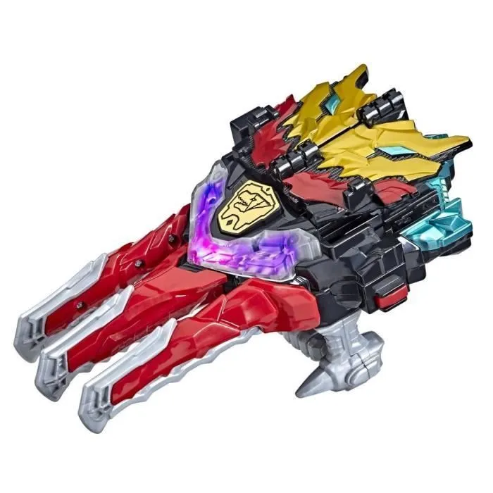 Jouet électronique Power Rangers Dino Knight Morpher avec sons et lumières et clé Dino Knight-1