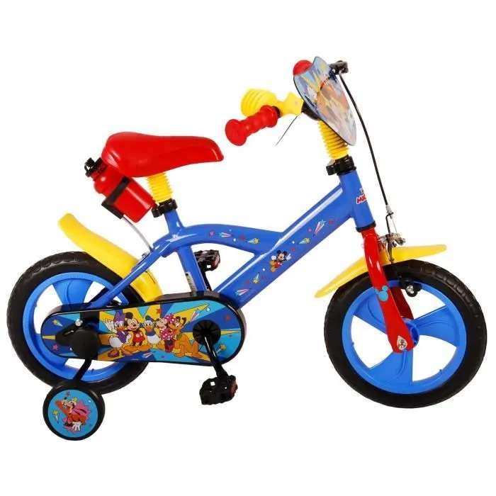 Vélo pour enfants Disney Mickey - 12 pouces - Rouge / Bleu - Go-getter-0