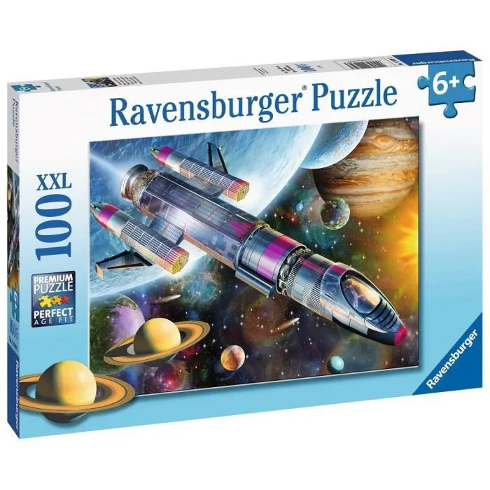Puzzle 100 pièces XXL - Mission dans l'espace - Ravensburger - Enfant 6 ans - Mixte-0