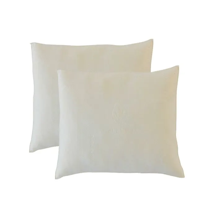 Lot de 2 oreillers 60x60 cm FLOCONS | Mémoire de forme | Blanc-0