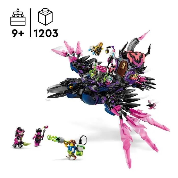 LEGO® DREAMZzz 71478 Le Corbeau de Minuit de la Sorcière des Cauchemars - Set Modulable-1
