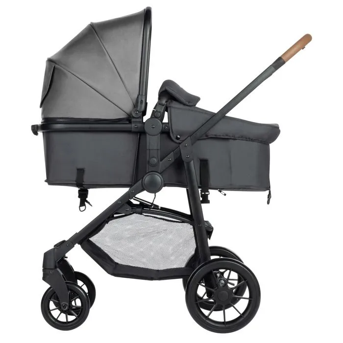 BEBECONFORT HAZE Poussette 3 en 1 i-Size – assise transformable en nacelle + Siège auto Groupe 0+ De 0 à 22Kg, Tinted Stone-4
