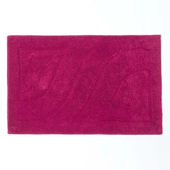 Tapis de bain haut de gamme 2 pièces Bordeaux-1