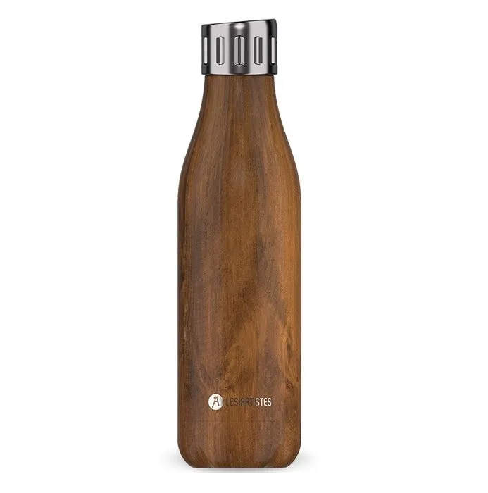 Bouteille isotherme - Les Artistes Paris - Sport Wood - 500 ml - Inox - Mixte-0