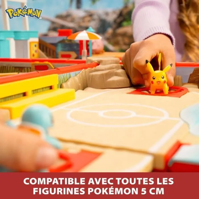 Sac à dos - BANDAI - Pokémon du dresseur Thème Plage - S’ouvre et devient une super arène-4