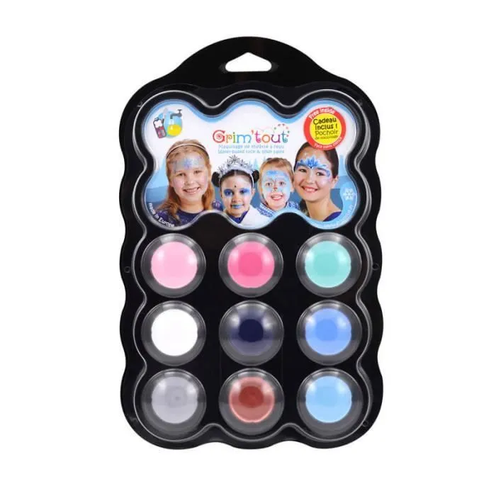 Grande palette de maquillage Reine des neiges Grim'Tout-0