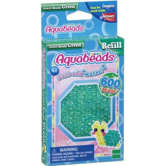 AQUABEADS - Perles Multi-Facettes Vertes - Jouet créatif pour Garçon et Fille de 4 ans et plus-0