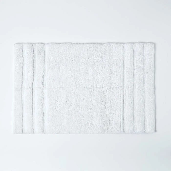 Tapis de bain SPA Ultra doux 2 pièces Blanc - HOMESCAPES - Tapis de bain - Adulte - 50 x 80 cm & 50 x 55 cm-1