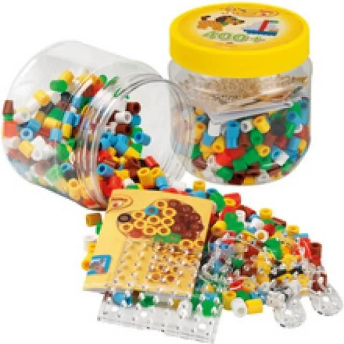 Hama - Perles à repasser maxi + plaques - Boîte en plastique noire-0