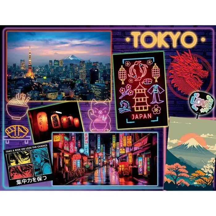 Puzzle 2000 pièces Découverte de Tokyo, Nathan, 12001091, A partir de 14 ans-1