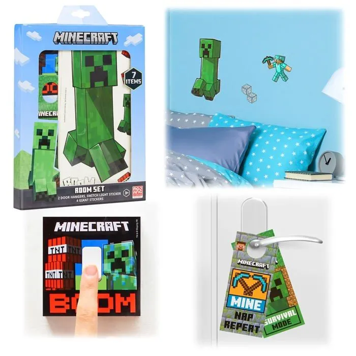Stickers - lettres adhesives Minecraft - 227908536-NEW - Stickers Muraux Enfants et Accessoires Decoration Chambre Garcon-0