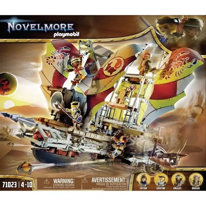 PLAYMOBIL - Sal'ahari Sands - Navire des sables - Novelmore - Squelette aventure - 233 pièces-8