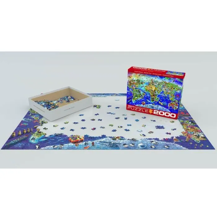 Puzzle 2000 pièces : Monde fou Coloris Unique-1