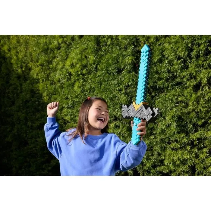 Minecraft Épée et Pioche 2 en 1, accessoire inspiré de "Minecraft : Le Film", JFR72 Mattel, jeu de rôle-5