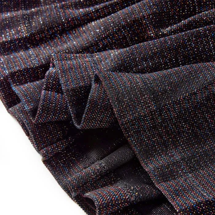 Jupe plissée à paillettes pour enfants bleu marine 5 dimensions disponibles-5