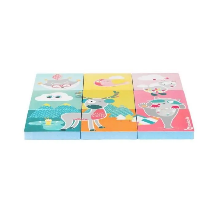 BADABULLE - Puzzle de bain - 9 pièces - Mousse compacte - Éveil et motricité - Multicolore-1