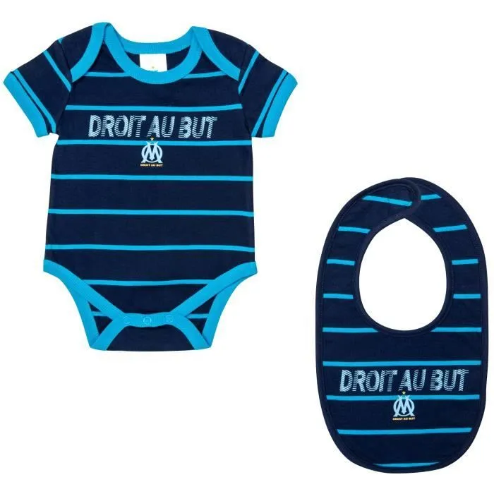 Body bavoir bébé garçon OM - Collection officielle Olympique de Marseille-0