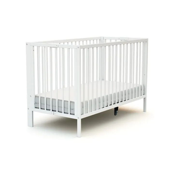 AT4 -  Lit bébé pliant ESSENTIEL en bois  Blanc - Taille unique-0