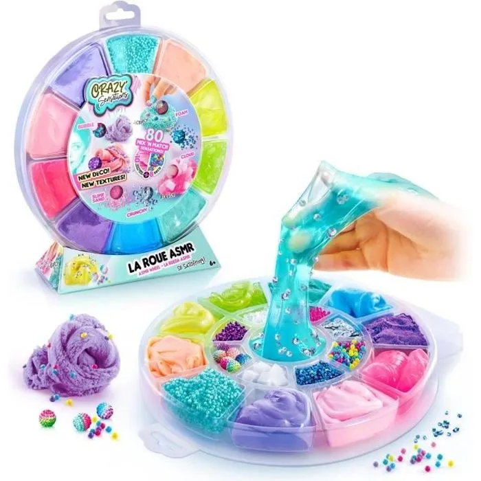 Plateau de Textures Satisfaisantes ASMR - Canal Toys - Crazy Sensations - Slime pour Enfant-0