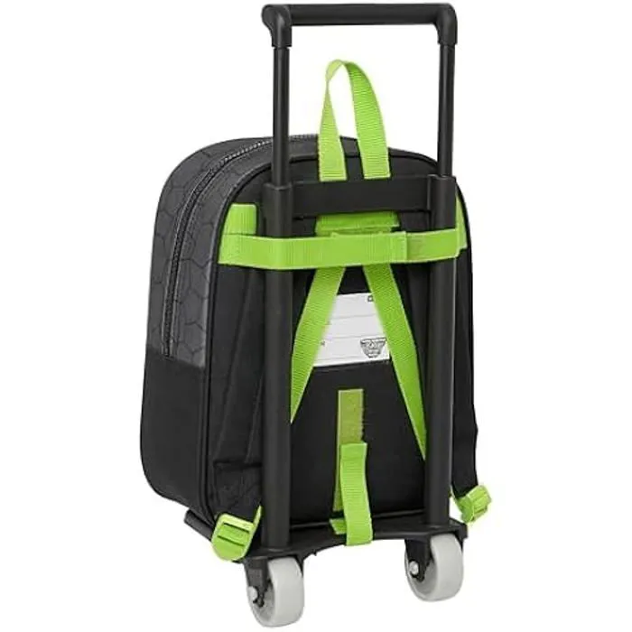 Sac à dos de crèche SAFTA - Tortues Ninja - Moch 232 + chariot 805 - Confortable et polyvalent-1