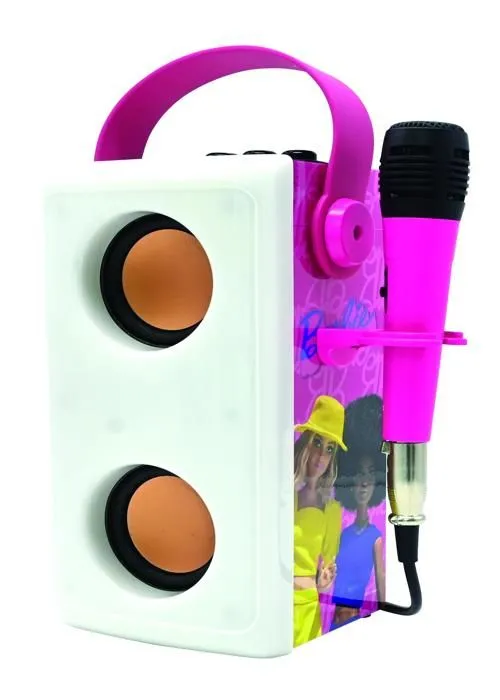 Puissante enceinte Bluetooth® lumineuse Barbie avec micro-3