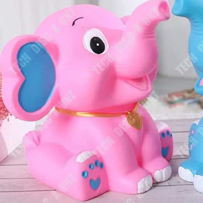 TD® Creative Tirelire Éléphant Dessin Animé Pour Enfants Résine Artisanat Ornement Tirelire Mignon Cadeau-2
