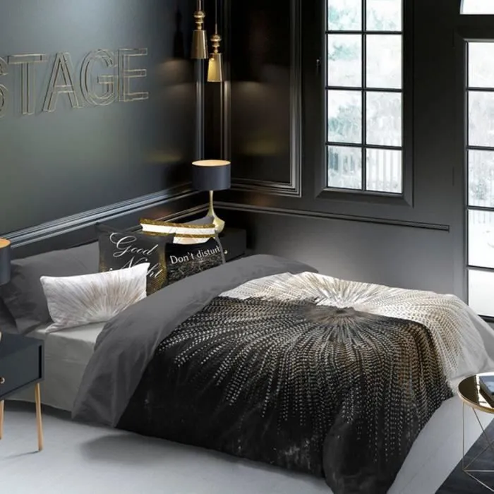 Housse de Couette - Naturals - Broadway - 150 x 220 cm - 100% Coton - Imprimé Haute Qualité-0