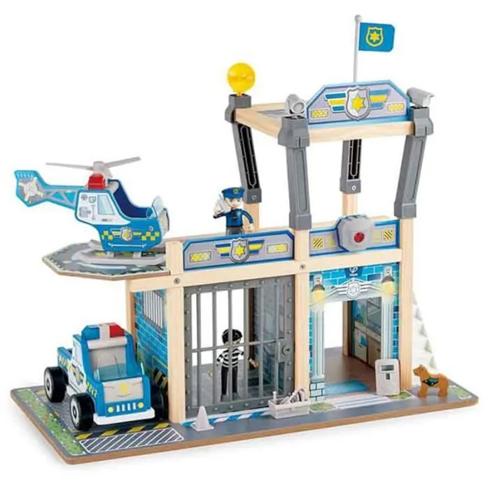 Commissariat de Police - Jouet en bois - Jouets par univers - Jeux d'imitation - Véhicules & garages-0