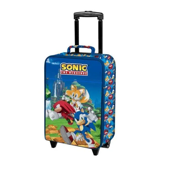Valise Trolley - SONIC - Semi-rigide - Poignée réglable - Poche avant - Dimensions 33,5x53x18 cm-0