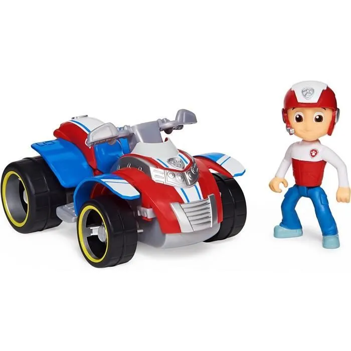 LA PAT' PATROUILLE - VÉHICULE + FIGURINE RYDER - Véhicule de 15 cm Avec 1 Figurine À Collectionner Pat' Patrouille - Paw Patrol-0