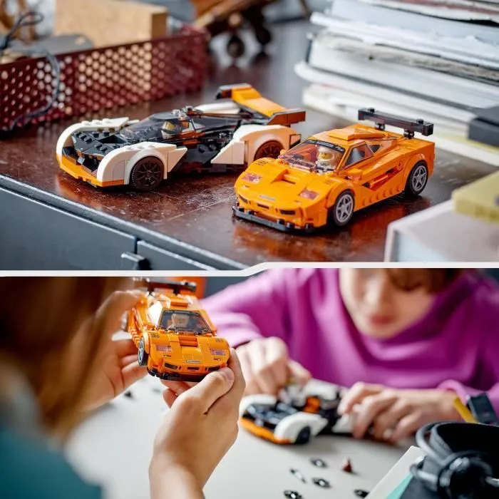 LEGO® Speed Champions 76918 McLaren Solus GT et McLaren F1 LM, Jouet de Voiture, Kit de Maquette-3