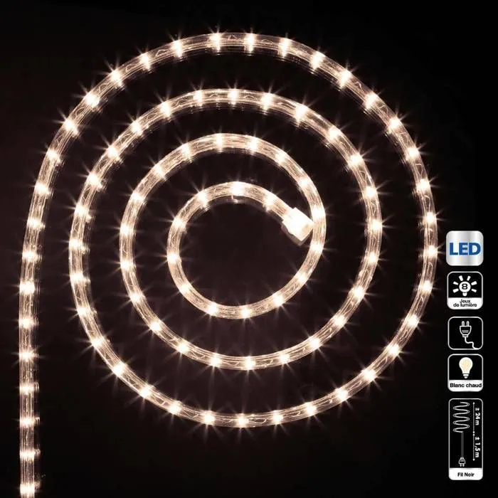 Guirlande lumineuse - Non spécifié - 24m - LED Blanc Chaud - Extérieur - 8 Fonctions-3