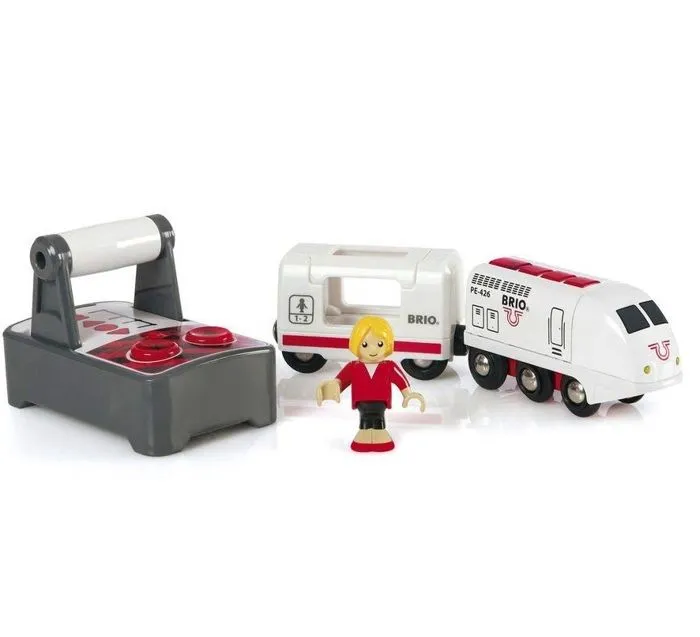 Train de Voyageur Radiocommandé BRIO World - Accessoire son & lumière en bois - Ravensburger - Mixte - Dès 3 ans-1