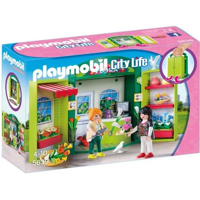 PLAYMOBIL - Coffre Fleuriste - 5639 - Accessoires inclus - Jouet pour enfant de 4 ans et plus-0