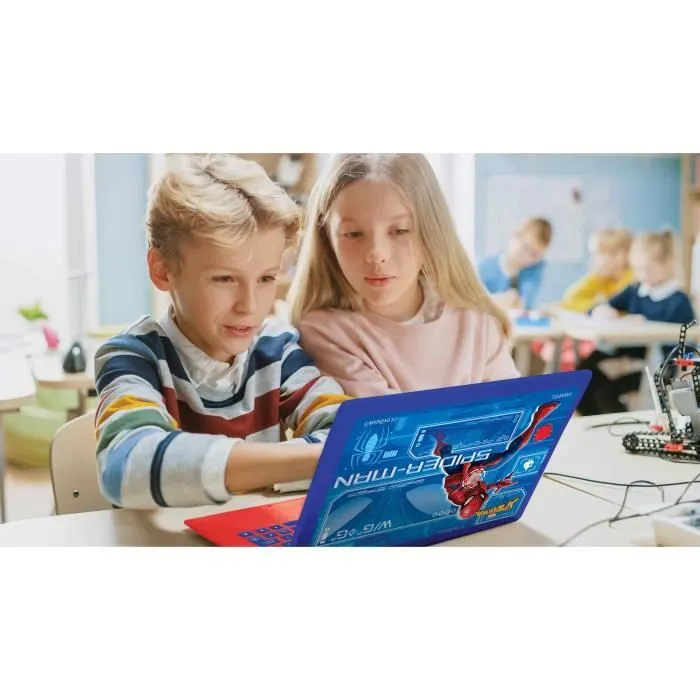 Ordinateur éducatif bilingue Spider-Man – 130 activités (Français-Anglais) avec écran couleurs-1