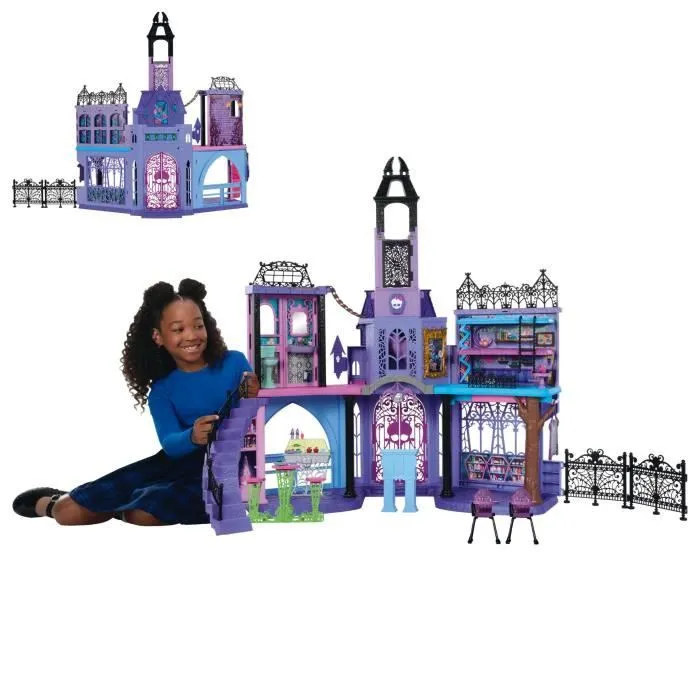 MONSTER HIGH Le Lycée Hanté-Maison de Poupées, plus de 35 accessoires - Monster High - HLP88-2